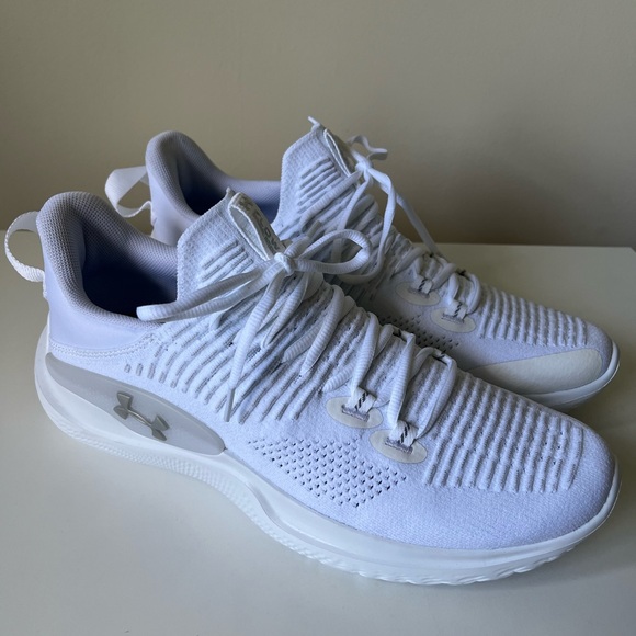 Under Armour Dynamic Intelliknit Training Shoe in White Size 11 NWOB - Picture 5 of 10